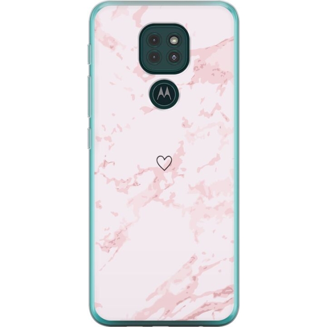 Mobilcover til Motorola Moto G9 Play med Rosa Hjerte motiv