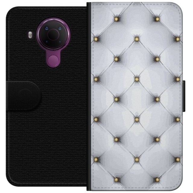 Tegnebogsetui til Nokia 5.4 med Luksuriøst motiv