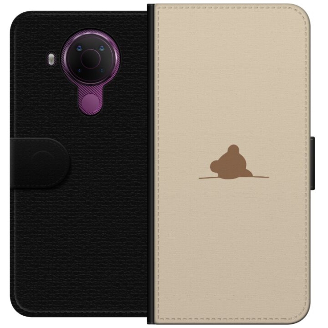 Tegnebogsetui til Nokia 5.4 med Nalle motiv
