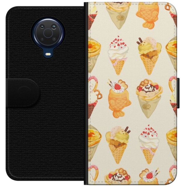 Tegnebogsetui til Nokia G20 med Glasagtigt motiv