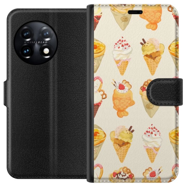 Tegnebogsetui til OnePlus 11 med Glasagtigt motiv