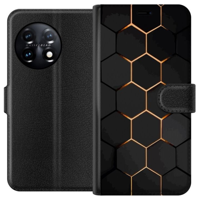Tegnebogsetui til OnePlus 11 med Luksuriøst Mønster motiv
