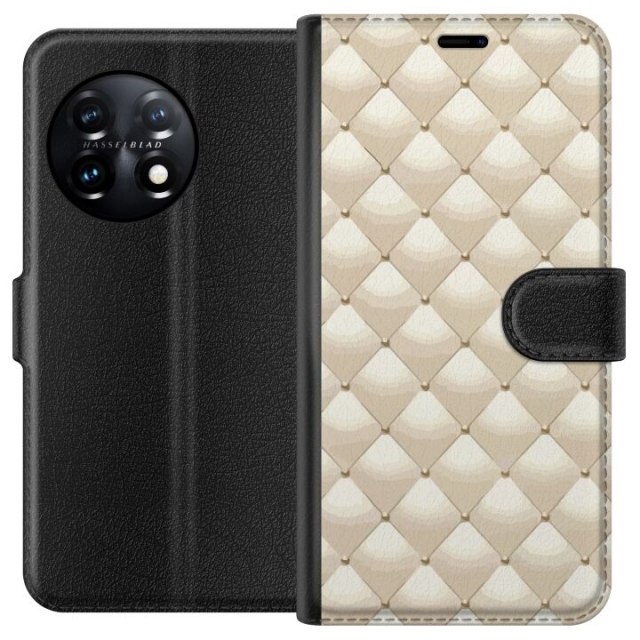 Tegnebogsetui til OnePlus 11 med Guldglans motiv
