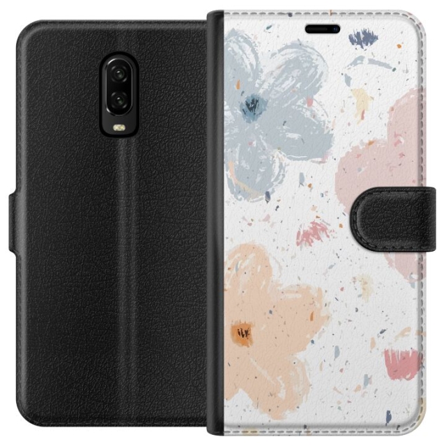 Tegnebogsetui til OnePlus 6T med Blomster motiv