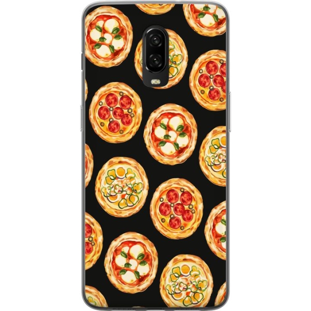 Mobilcover til OnePlus 6T med Pizza motiv
