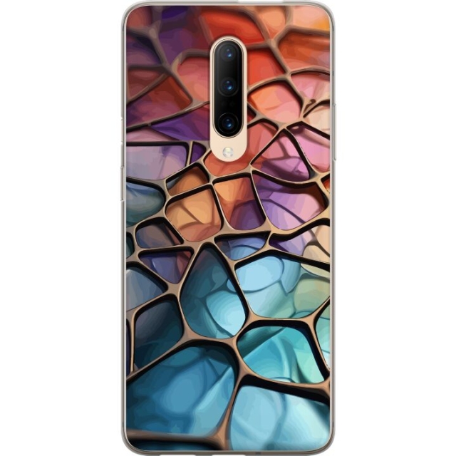 Mobilcover til OnePlus 7 Pro med Metallict mønster motiv