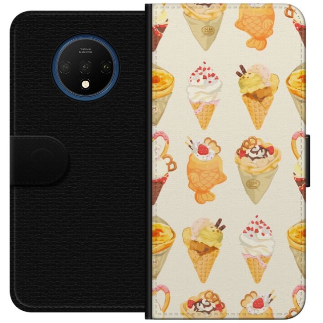 Tegnebogsetui til OnePlus 7T med Glasagtigt motiv