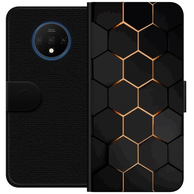 Tegnebogsetui til OnePlus 7T med Luksuriøst Mønster motiv