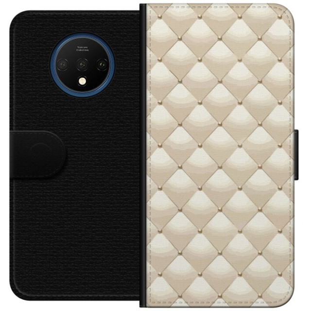 Tegnebogsetui til OnePlus 7T med Guldglans motiv