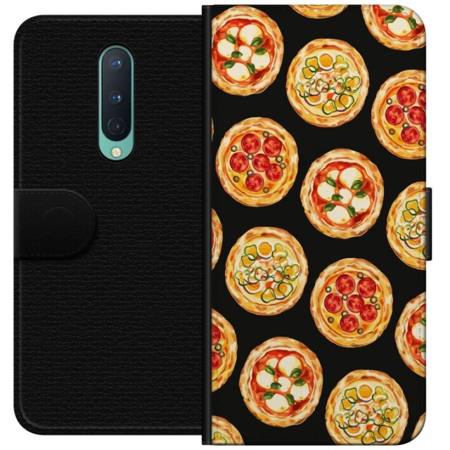 Tegnebogsetui til OnePlus 8 med Pizza motiv