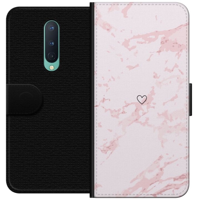 Tegnebogsetui til OnePlus 8 med Rosa Hjerte motiv