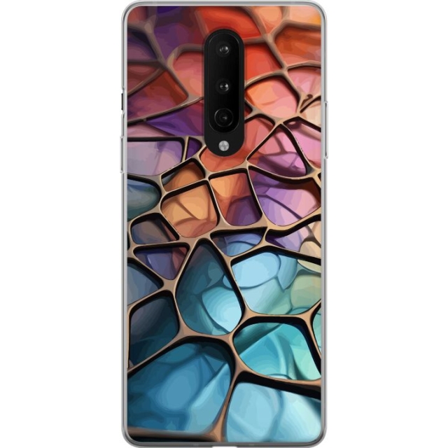 Mobilcover til OnePlus 8 med Metallict mønster motiv