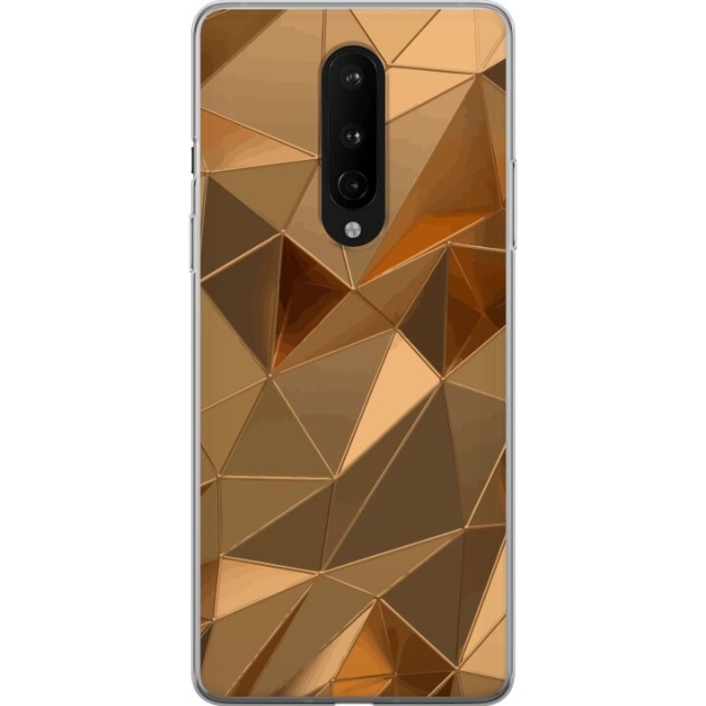 Mobilcover til OnePlus 8 med 3D Guld motiv