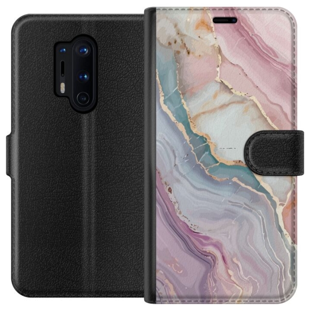 Tegnebogsetui til OnePlus 8 Pro med Marmor motiv