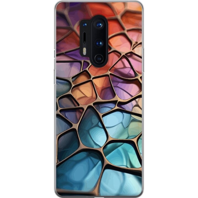 Mobilcover til OnePlus 8 Pro med Metallict mønster motiv