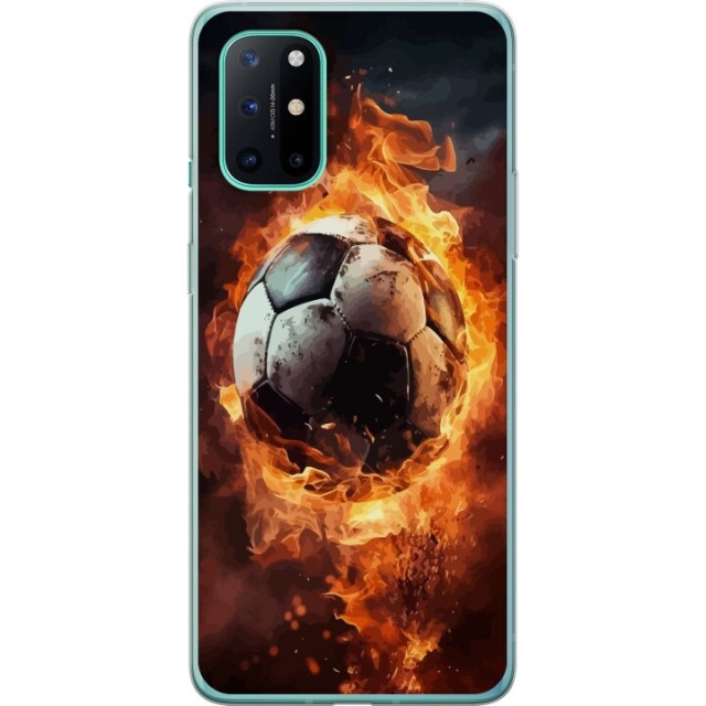 Mobilcover til OnePlus 8T med Fodbold motiv