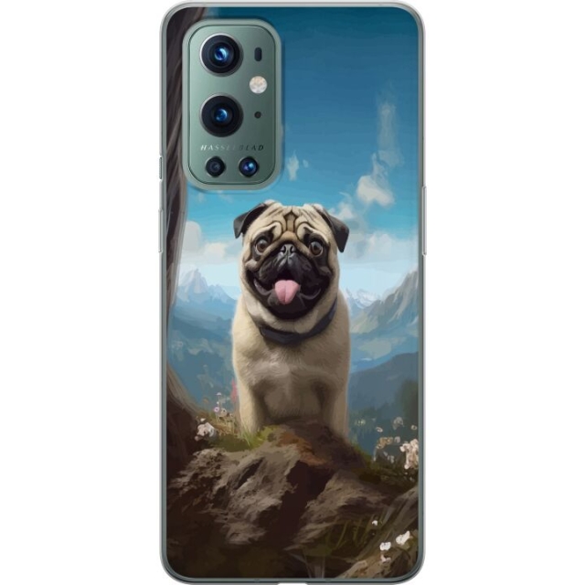 Mobilcover til OnePlus 9 Pro med Glad Hund motiv