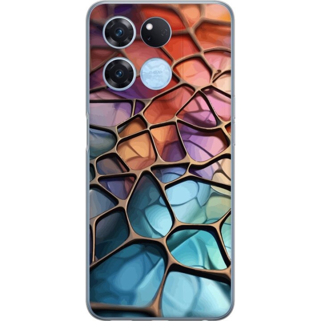 Mobilcover til OnePlus Ace Racing med Metallict mønster motiv