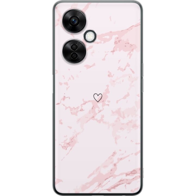Mobilcover til OnePlus Nord CE 3 Lite med Rosa Hjerte motiv