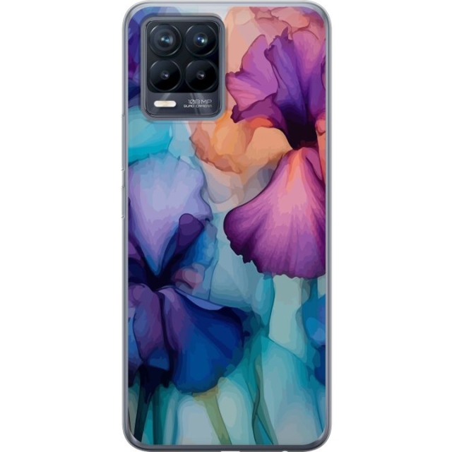 Mobilcover til Realme 8 med Magiske blomster motiv