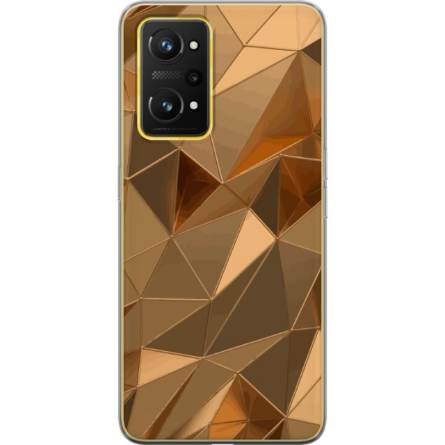 Mobilcover til Realme GT Neo 3T med 3D Guld motiv