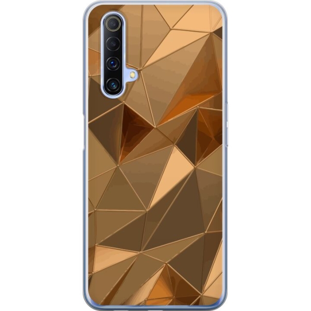 Mobilcover til Realme X50 5G med 3D Guld motiv