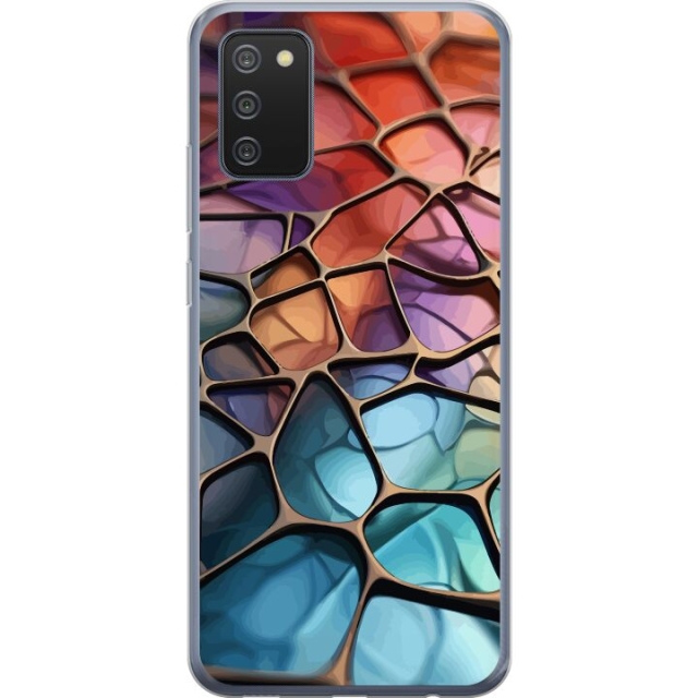 Mobilcover til Samsung Galaxy A02s med Metallict mønster motiv