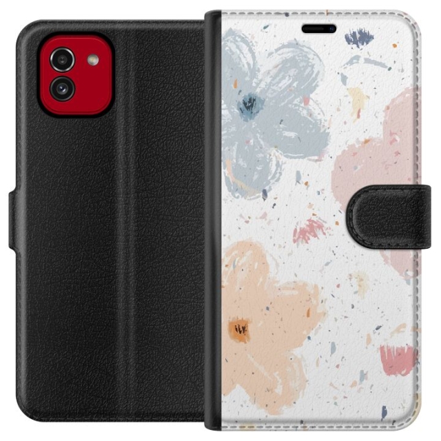 Tegnebogsetui til Samsung Galaxy A03 med Blomster motiv
