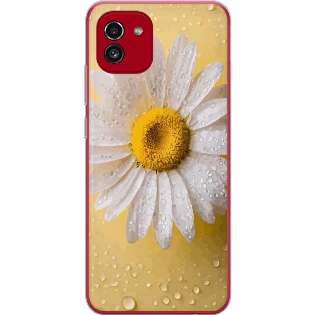 Mobilcover til Samsung Galaxy A03 med Porcelænsblomst motiv