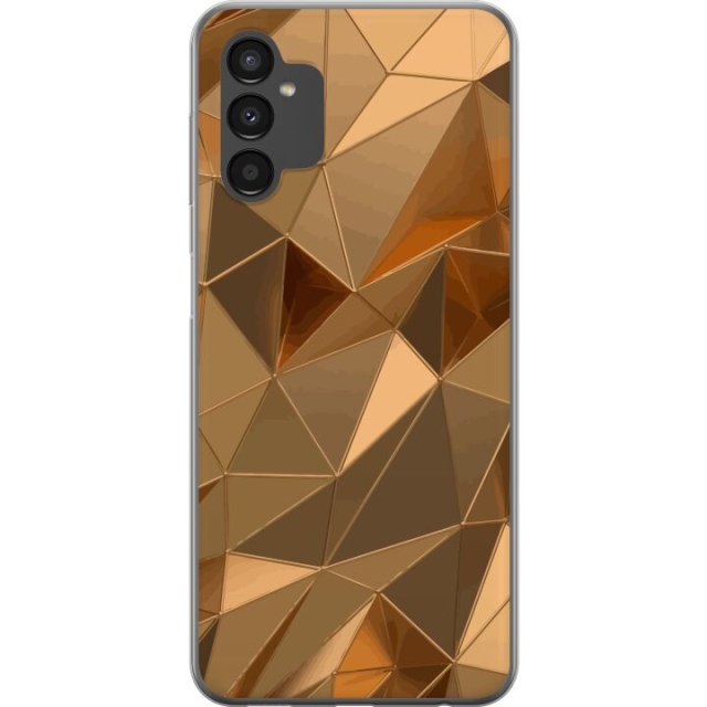 Mobilcover til Samsung Galaxy A04s med 3D Guld motiv