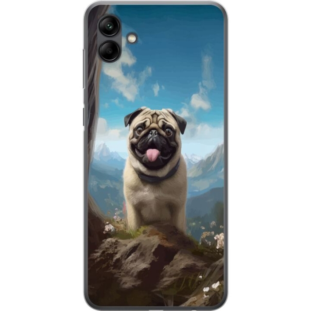 Mobilcover til Samsung Galaxy A05 med Glad Hund motiv
