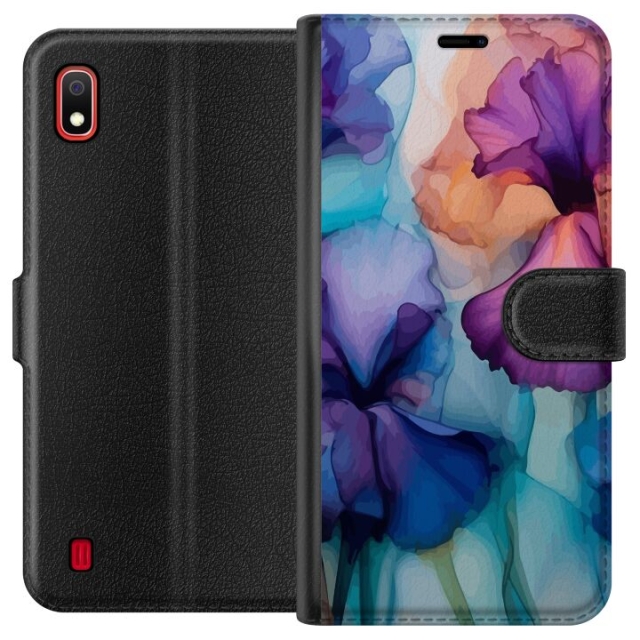 Tegnebogsetui til Samsung Galaxy A10 med Magiske blomster motiv