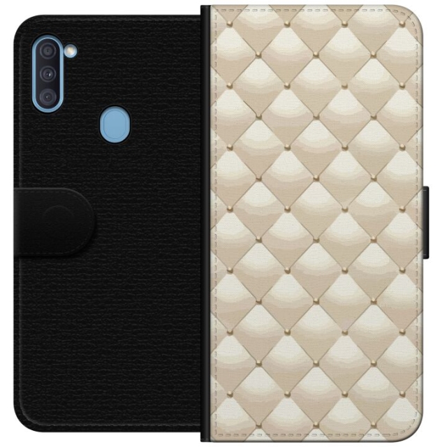 Tegnebogsetui til Samsung Galaxy A11 med Guldglans motiv
