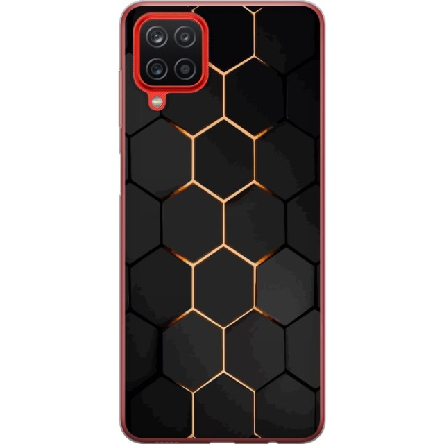 Mobilcover til Samsung Galaxy A12 med Luksuriøst Mønster motiv