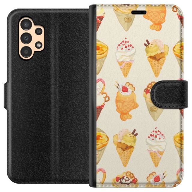 Tegnebogsetui til Samsung Galaxy A13 med Glasagtigt motiv