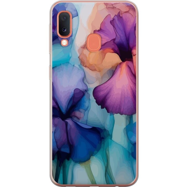 Mobilcover til Samsung Galaxy A20e med Magiske blomster motiv