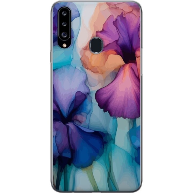 Mobilcover til Samsung Galaxy A20s med Magiske blomster motiv
