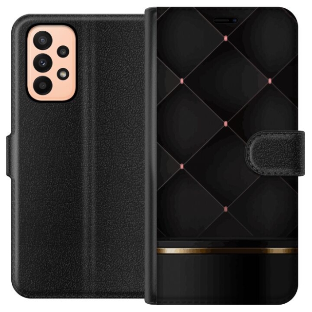 Tegnebogsetui til Samsung Galaxy A23 med Luksuslinje motiv