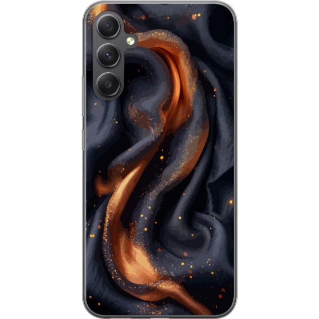 Mobilcover til Samsung Galaxy A24 4G med Brandigt silke motiv