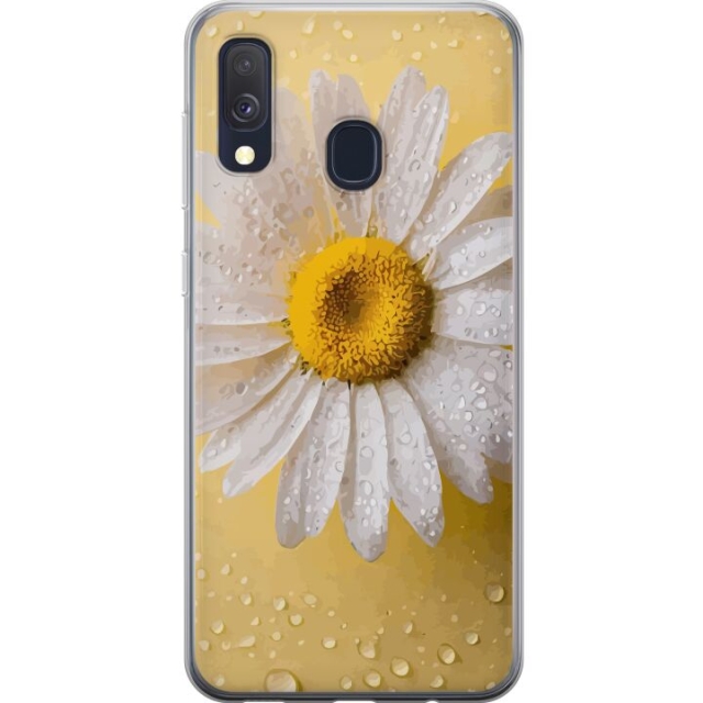 Mobilcover til Samsung Galaxy A40 med Porcelænsblomst motiv