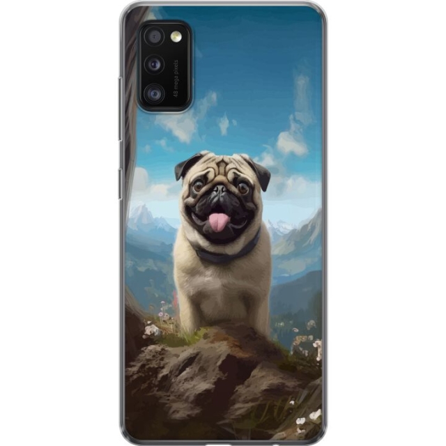 Mobilcover til Samsung Galaxy A41 med Glad Hund motiv