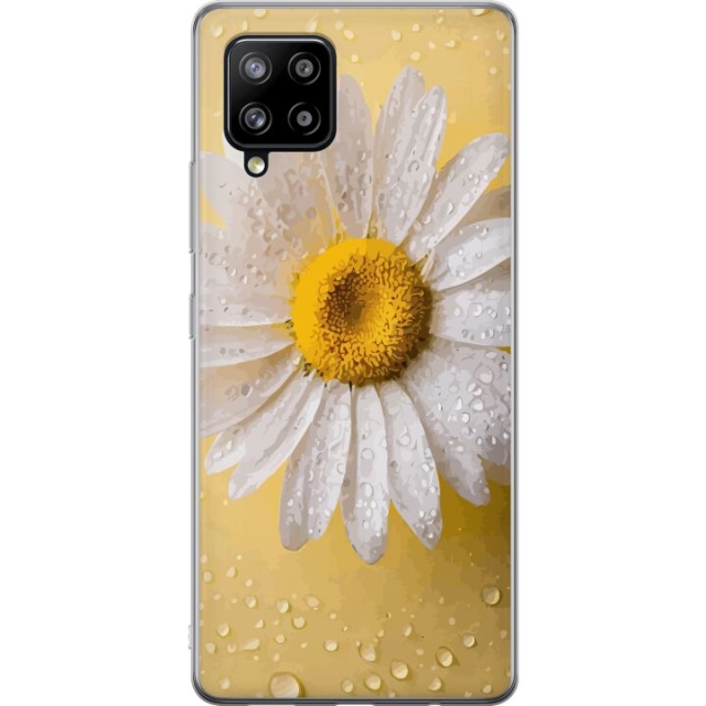 Mobilcover til Samsung Galaxy A42 5G med Porcelænsblomst motiv