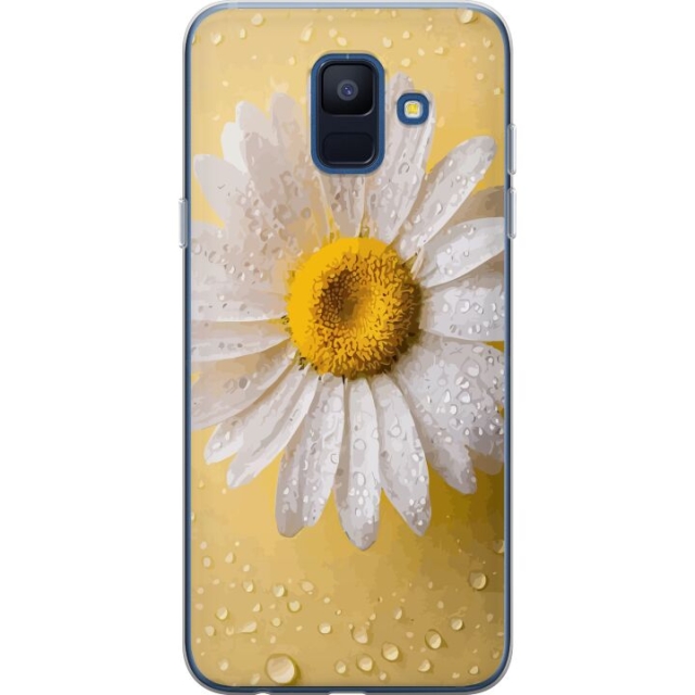 Mobilcover til Samsung Galaxy A6 (2018) med Porcelænsblomst motiv