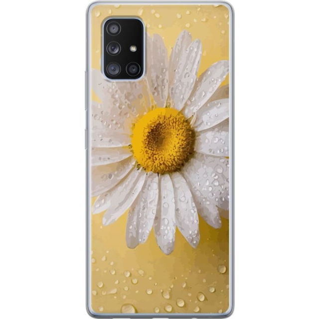 Mobilcover til Samsung Galaxy A71 5G med Porcelænsblomst motiv
