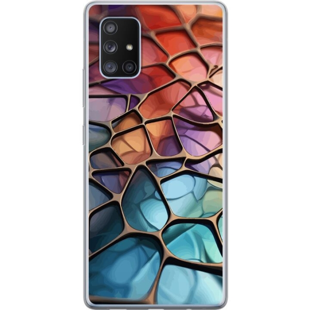 Mobilcover til Samsung Galaxy A71 5G med Metallict mønster motiv
