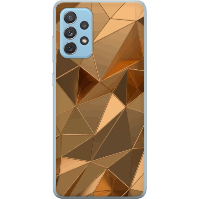 Mobilcover til Samsung Galaxy A72 5G med 3D Guld motiv
