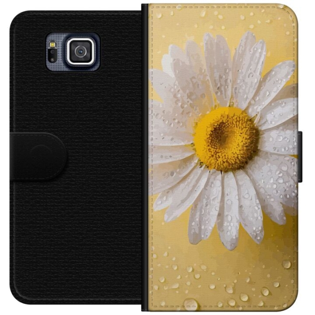 Tegnebogsetui til Samsung Galaxy Alpha med Porcelænsblomst motiv