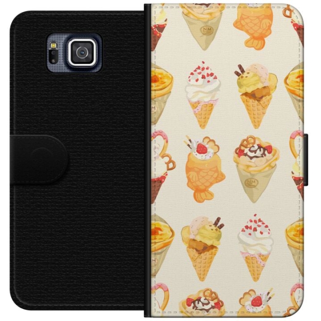 Tegnebogsetui til Samsung Galaxy Alpha med Glasagtigt motiv