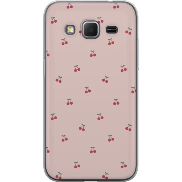Mobilcover til Samsung Galaxy Core Prime med Kirsebær motiv