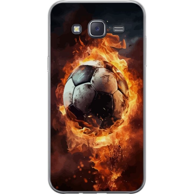 Mobilcover til Samsung Galaxy J5 med Fodbold motiv